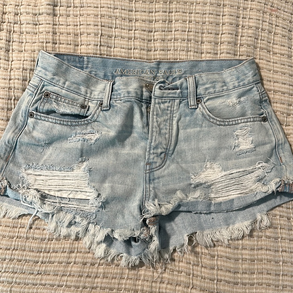 Light Wash Jean Shorts